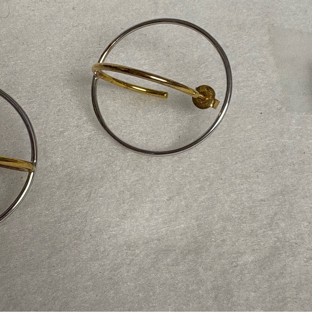 CHARLOTTE CHESNAIS Saturn M Earrings Gold Vermeil Sterling Silver - Picture 7 of 16